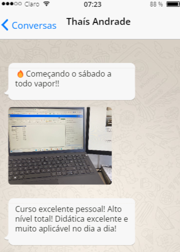 Depoimentos Thaís Andrade